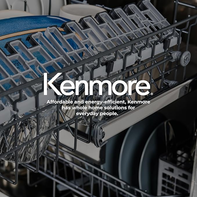Kenmore 22-14692 Elite 24" Built-In Dishwasher - UltraWash Plus, TurboDry, QuietWash, SmartWash & TurboFlex Third Rack - 15 Place Settings - 42 DBA - ENERGY STAR Certified - 24" - White