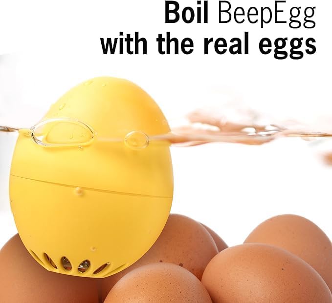 Piggy Beepegg – Egg Timer for Boiling Eggs – Musical Egg Cooker for Soft, Medium, Hard Boiled Eggs – Food Safe – Singing Floating Egg Timer – Egg Cooker for 3 Levels of Doneness - Brainstream