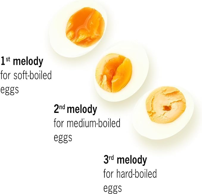 50s BeepEgg – Egg Timer for Boiling Eggs – Musical Egg Cooker for Soft, Medium, Hard Boiled Eggs – Food Safe – Singing Floating Egg Timer – Egg Cooker for 3 Levels of Doneness - Brainstream
