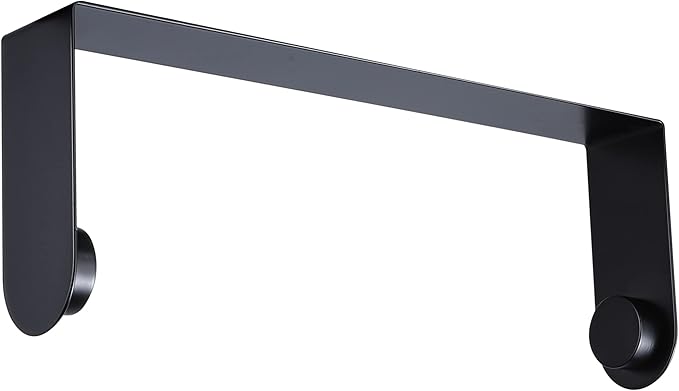 ZUNTO Black Paper Towel Holder Under Cabinet, Stainless Steel Kitchen Towel Holder Stick on Wall Vertical or Horizontal, Frees up Counter Space