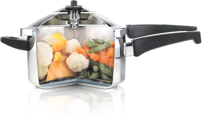Kuhn Rikon Duromatic Hotel Stainless Steel Pressure Cooker with Side Grips, 12 Litre / 28 cm