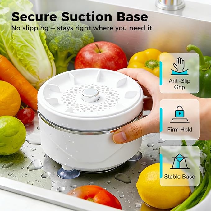 Fruit and Vegetable Washing Machine, 2026 New Fruit Cleaner Device, Effortless Vortex Fruit and Vegetable Purifier Clean Produce with Titanium Electrolysis Purification for Kitchen Home (1)