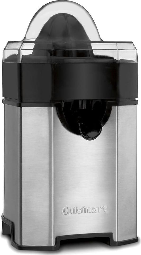 Cuisinart Pulp Control Citrus Juicer, Orange Juicer Squeezer and Lemon Squeezer with 3 Pulp Control Settings, Accommodates Small Limes and Large Grapefruits, CCJ-500P1, Black/Stainless Steel