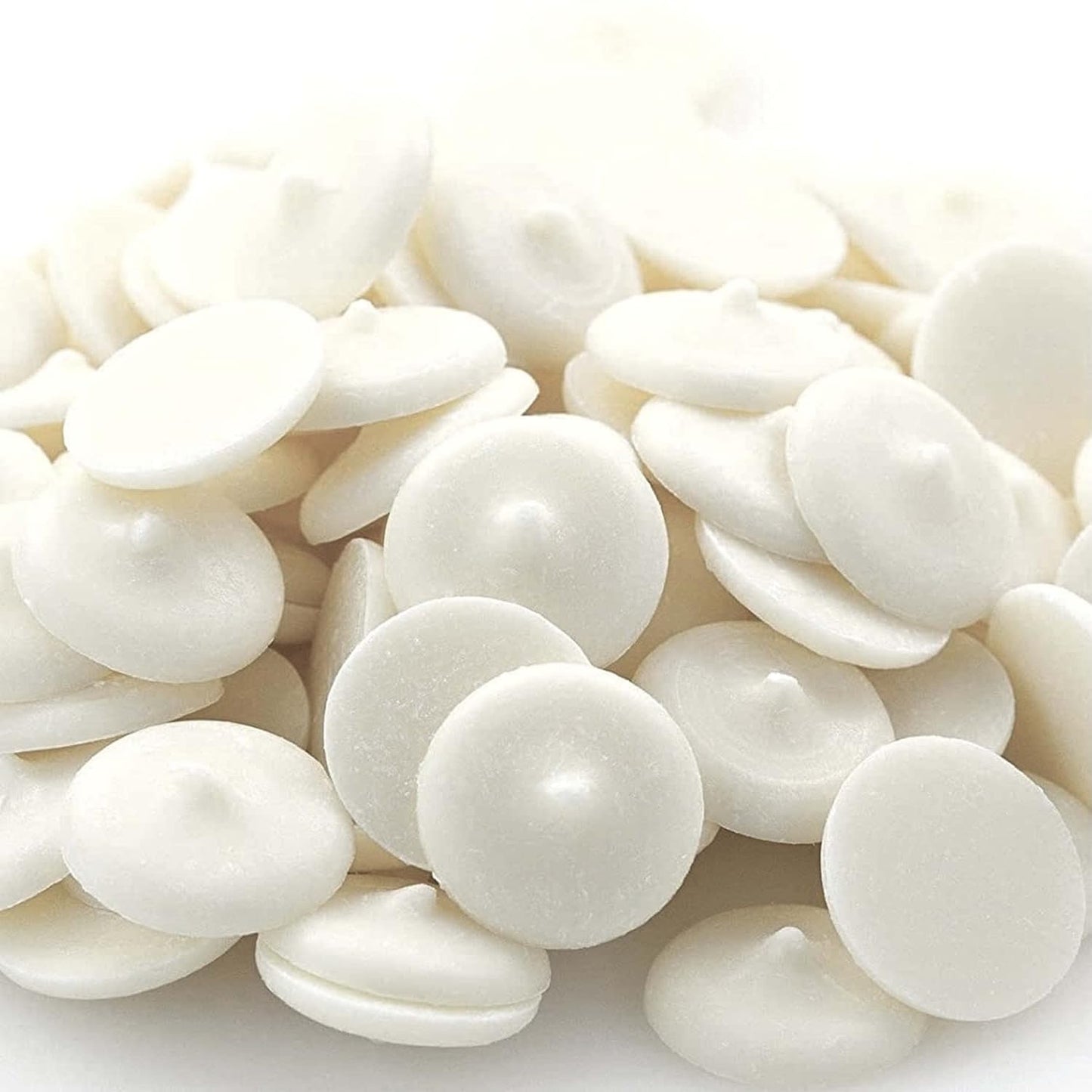 KIDU Chocolate Fountain Chocolate Melts, Melting For Cake Pops, Melting Wafers, Candy Melts Chips For Baking 3 Pound Resealable Bag (Super White New)