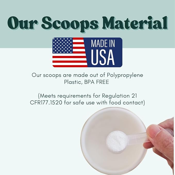 4 mL (3/4 Teaspoon) Long Handle Scoop for Measuring Coffee, Pet Food, Grains, Protein, Spices and Other Dry Goods (Pack of 25)