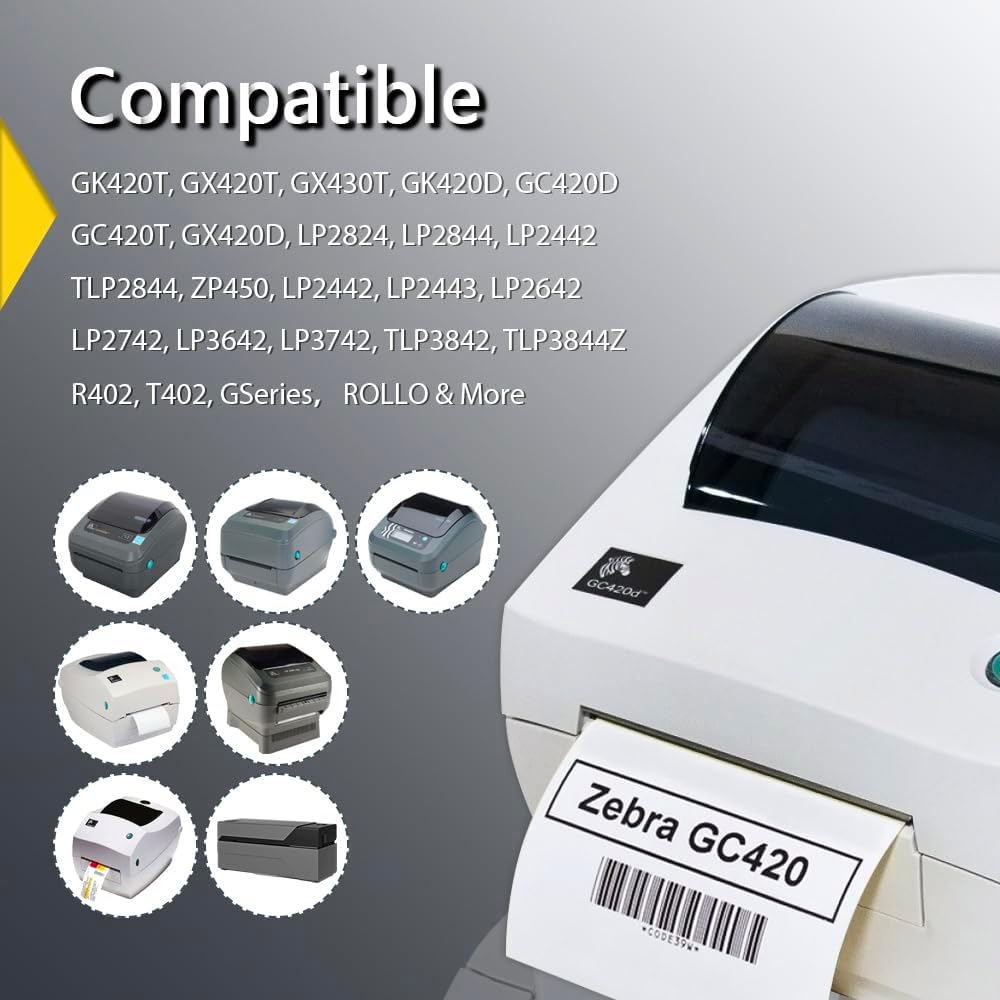 BETCKEY - 2" x 2" Square Labels Compatible with Zebra & Rollo Label Printer,Premium Adhesive & Perforated[Light Blue, 6 Rolls, 4500 Labels]