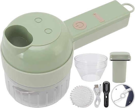 4 in 1 Electric Food Chopper Mini 200ml USB Rechargeable Handheld Wireless Garlic Processor