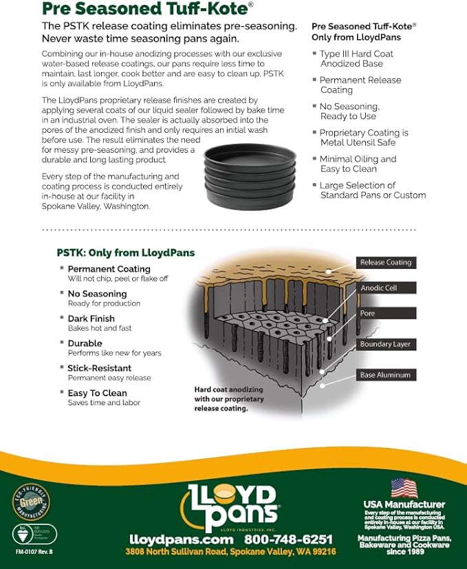 Lloyd Pans Straight Sided Pan 8 Inch by 1 Inch - PSTK