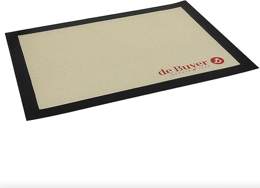 de Buyer AIRMAT Perforated Silicone Baking Mat - 15.75” x 11.8” - Perfect for Bread, Tarts, Croissants & Choux Paste - Easy to Clean