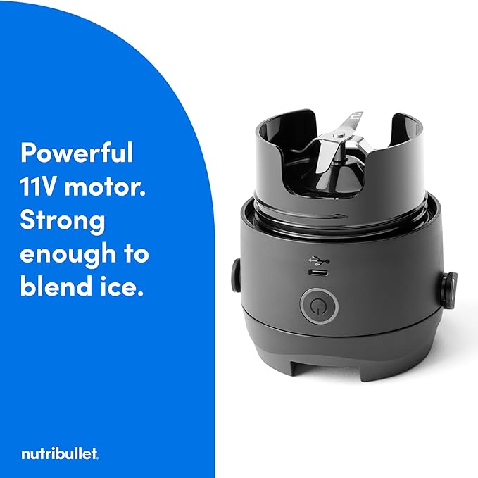 nutribullet Flip Portable Blender with Insulated Cup, Cordless, Black, NBPB50350AK