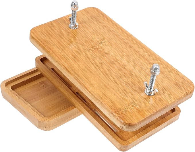 Tofu Press with 3-layer Drip Tray, 26x15cm Soybean Curd for Homemade Tofu Making, Kitchen Food Strainer for Efficient Water