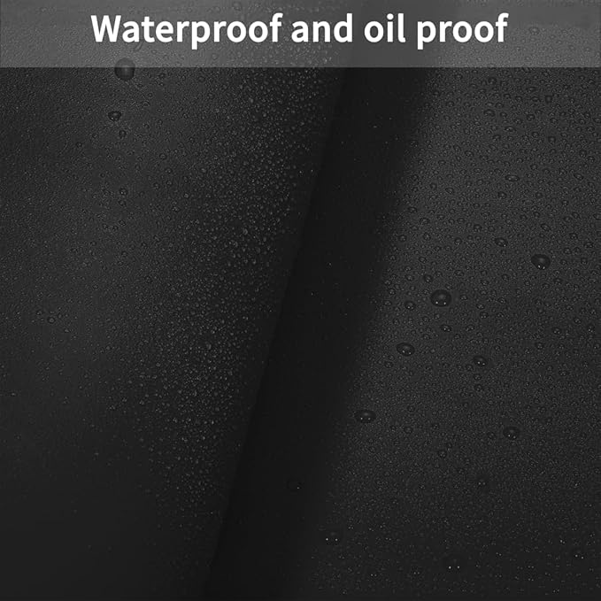 Runner for Dresser Top Bedroom - 17x90 Inch Waterproof Easy to Clean Can Conceal Flaws Protector The Table Top from Scratches Used for Coffee Table Dresser(Black+Black 17x90)