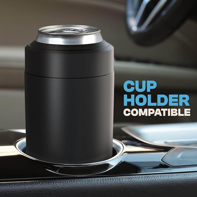 Frost Buddy Universal Buddy Can Cooler - Fits All - For Regular 12 & 16 oz or Slim-Size Bottles - Insulated Double-Walled Stainless Steel