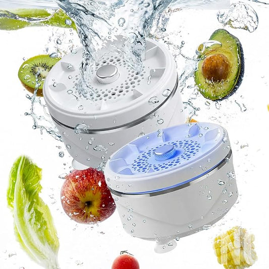 Fruit and Vegetable Washing Machine, Titanium Electrolysis Fruit Cleaner Device with Vortex Cleaning, Waterproof Wireless Fruit and Vegetable Purifier for Home Kitchen (2)