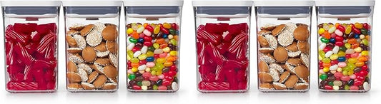 OXO Good Grips 3-PC Small Square Short POP Container Set,(Pack of 2)