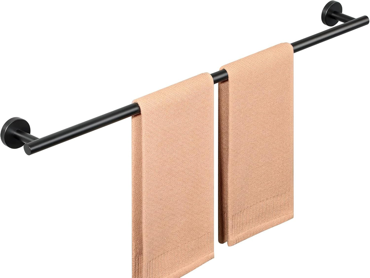 SAYAYO Black Towel Bar for Bathroom, Towel Rack Wall Mounted 31.5 Inch, Towel Rod Towel Holder SUS304 Stainless Steel (Hanging Length 29-Inch)