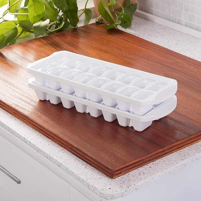 Sterilite 72408012, Stacking Ice Cube Tray, White - 1 Pack (FBA_72408012)