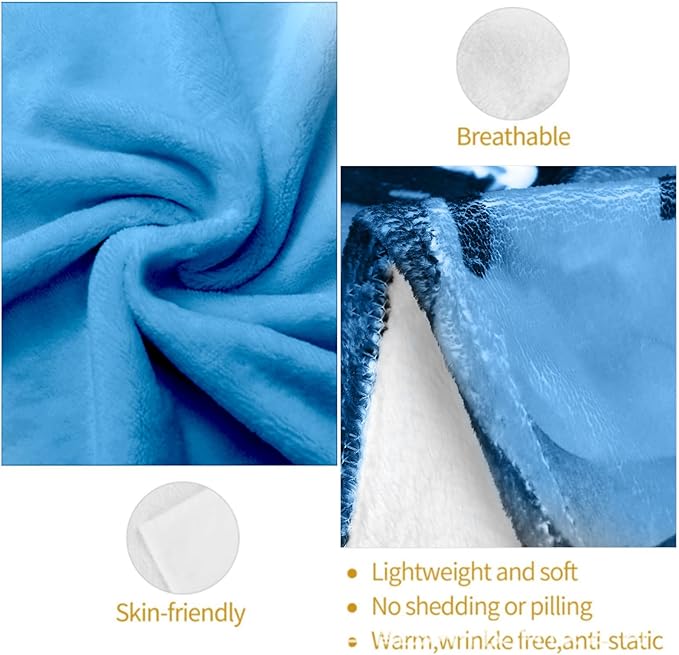 Funny Koala Plush Throw Blanket - Soft, Comfy, Lightweight, Warm, and Fuzzy - Ideal Gift for Men and Boys - Perfect for Couch, Bedroom, Travel, Bed - 50x40 inches