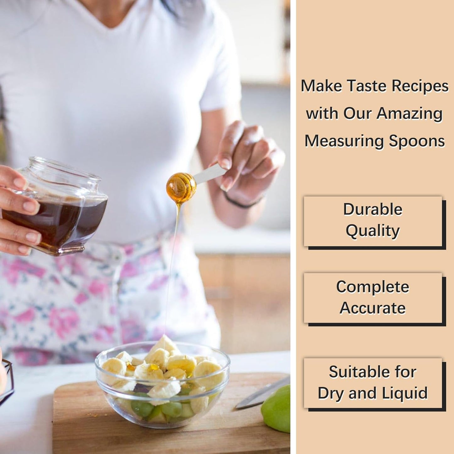 2PCS 1tsp (1/3tbsp, 5ml) Single Measuring Spoon, Stainless Steel Individual Teaspoons Only