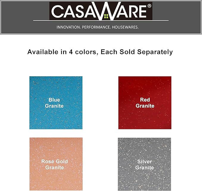 casaWare Ceramic Coated NonStick 12 Cup Muffin Pan (Red Granite)