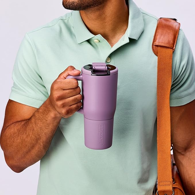 BrüMate Müv - 25oz 100% Leak Proof Insulated Coffee Mug with Handle & Lid - Stainless Steel Coffee Travel Mug - Double Walled Coffee Cup (Matte Black)
